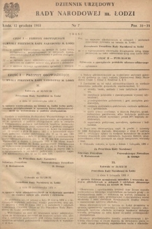 Dziennik Urzędowy Wojewódzkiej Rady Narodowej w Łodzi. 1955, nr 7