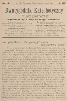 Dwutygodnik Katechetyczny i Duszpasterski. R.9, 1905, nr 4