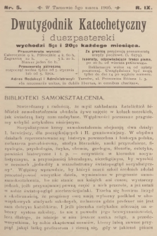Dwutygodnik Katechetyczny i Duszpasterski. R.9, 1905, nr 5