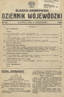 Śląsko-Dąbrowski Dziennik Wojewódzki. 1945, nr 28