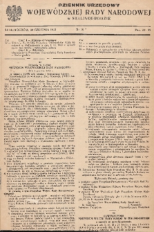 Dziennik Urzędowy Wojewódzkiej Rady Narodowej w Katowicach. 1953, nr 10