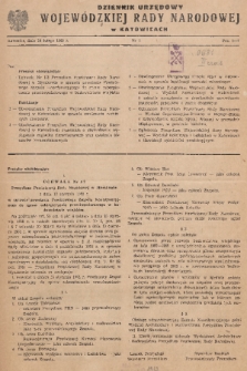 Dziennik Urzędowy Wojewódzkiej Rady Narodowej w Katowicach. 1962, nr 1