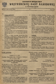Dziennik Urzędowy Wojewódzkiej Rady Narodowej w Katowicach. 1963, nr 1