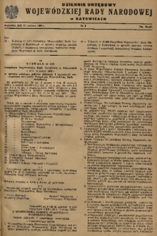 Dziennik Urzędowy Wojewódzkiej Rady Narodowej w Katowicach. 1963, nr 4