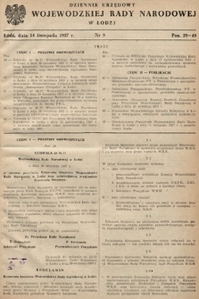 Dziennik Urzędowy Wojewódzkiej Rady Narodowej w Łodzi. 1957, nr 9