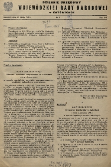 Dziennik Urzędowy Wojewódzkiej Rady Narodowej w Katowicach. 1965, nr 1
