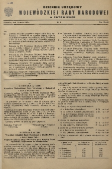 Dziennik Urzędowy Wojewódzkiej Rady Narodowej w Katowicach. 1965, nr 4