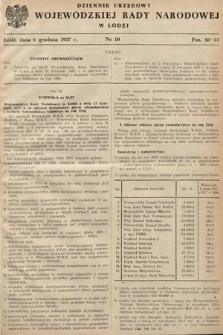 Dziennik Urzędowy Wojewódzkiej Rady Narodowej w Łodzi. 1957, nr 10