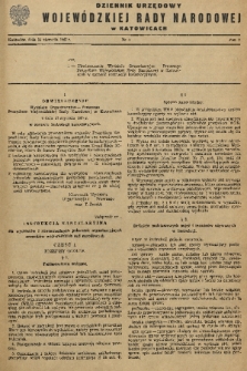 Dziennik Urzędowy Wojewódzkiej Rady Narodowej w Katowicach. 1967, nr 1