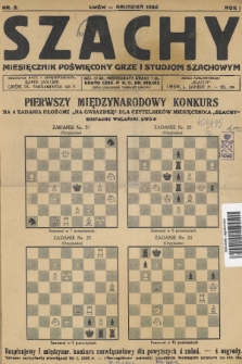 Szachy : miesięcznik poświęcony grze i studjom szachowym. R. 1, 1925, nr 2