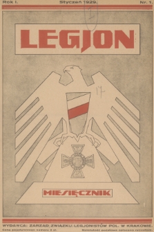 Legjon : czasopismo Związku Legjonistów Polskich w Krakowie. R.1, 1929, nr 1