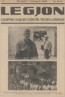 Legjon : czasopismo Związku Legjonistów Polskich w Krakowie. R.1, 1929, nr 8-11