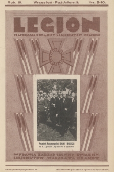 Legjon : czasopismo Związku Legjonistów Polskich w Krakowie. R.3, 1931, nr 9-10