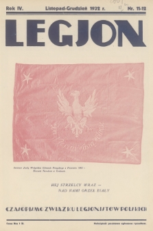 Legjon : czasopismo Związku Legjonistów Polskich w Krakowie. R.4, 1932, nr 11-12