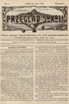 Przegląd Sokoli : organ Okręgu I (Krakowskiego) Pol. Tow. Gimnast. Sokolich. R.2, 1910, nr 6