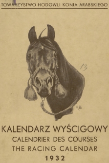 Kalendarz Wyścigowy. 1932