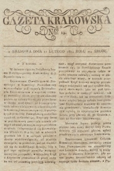 Gazeta Krakowska. 1824, nr 12