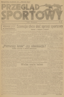 Przegląd Sportowy : bezpłatny dodatek „Młodzi Idą”. R.1, 1945, nr 18