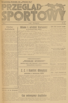 Przegląd Sportowy : bezpłatny dodatek „Młodzi Idą”. R.1, 1945, nr 24