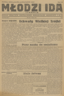 Młodzi Idą : organ Komitetu Centralnego Organizacji Młodzieży T. U. R. R.2, 1945, nr 17