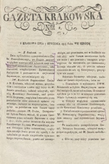 Gazeta Krakowska. 1818, nr 2