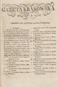 Gazeta Krakowska. 1818, nr 5