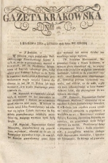 Gazeta Krakowska. 1818, nr 10