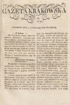 Gazeta Krakowska. 1818, nr 12
