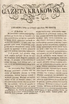 Gazeta Krakowska. 1818, nr 14