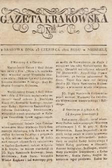 Gazeta Krakowska. 1824, nr 47