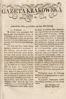 Gazeta Krakowska. 1818, nr 16