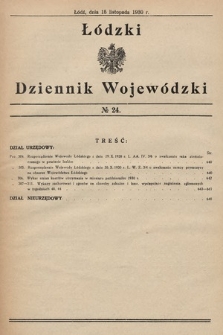 Łódzki Dziennik Wojewódzki. 1930, nr 24