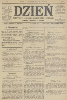 Dzień Polityczny, Społeczny, Ekonomiczny i Literacki. 1904, nr 142