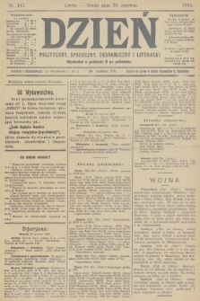 Dzień Polityczny, Społeczny, Ekonomiczny i Literacki. 1904, nr 147
