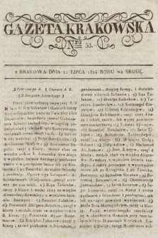 Gazeta Krakowska. 1824, nr 58
