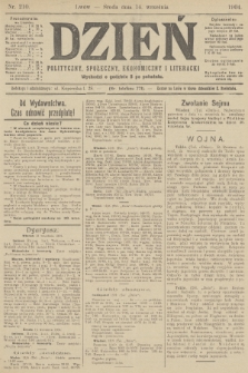 Dzień Polityczny, Społeczny, Ekonomiczny i Literacki. 1904, nr 210