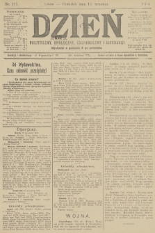 Dzień Polityczny, Społeczny, Ekonomiczny i Literacki. 1904, nr 211