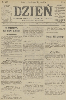 Dzień Polityczny, Społeczny, Ekonomiczny i Literacki. 1904, nr 216