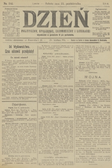 Dzień Polityczny, Społeczny, Ekonomiczny i Literacki. 1904, nr 242