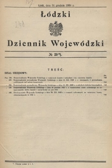 Łódzki Dziennik Wojewódzki. 1930, nr 29