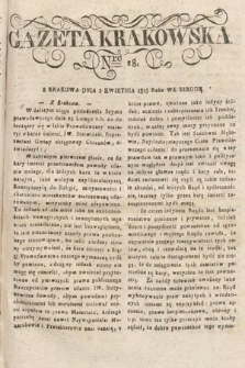 Gazeta Krakowska. 1818, nr 28