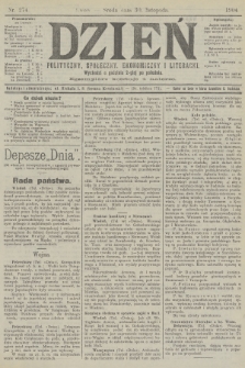 Dzień Polityczny, Społeczny, Ekonomiczny i Literacki. 1904, nr 274