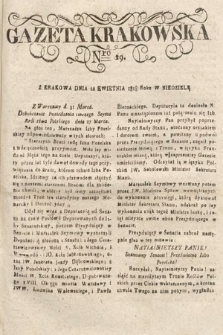 Gazeta Krakowska. 1818, nr 29