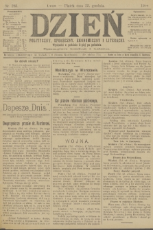 Dzień Polityczny, Społeczny, Ekonomiczny i Literacki. 1904, nr 293