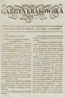 Gazeta Krakowska. 1824, nr 67