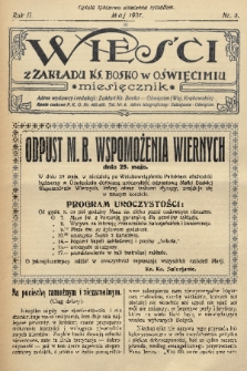 Wieści z Zakładu ks. Bosko. R. 2, 1927, nr 5