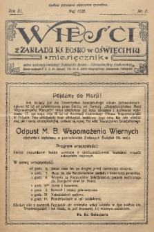 Wieści z Zakładu ks. Bosko. R. 3, 1928, nr 5