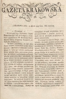 Gazeta Krakowska. 1818, nr 38