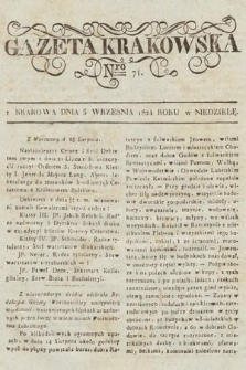 Gazeta Krakowska. 1824, nr 71