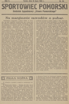 Sportowiec Pomorski : dodatek tygodniowy „Słowa Pomorskiego”. R.2, 1926, nr 25